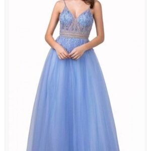 Aspeed Light Blue Prom Dress